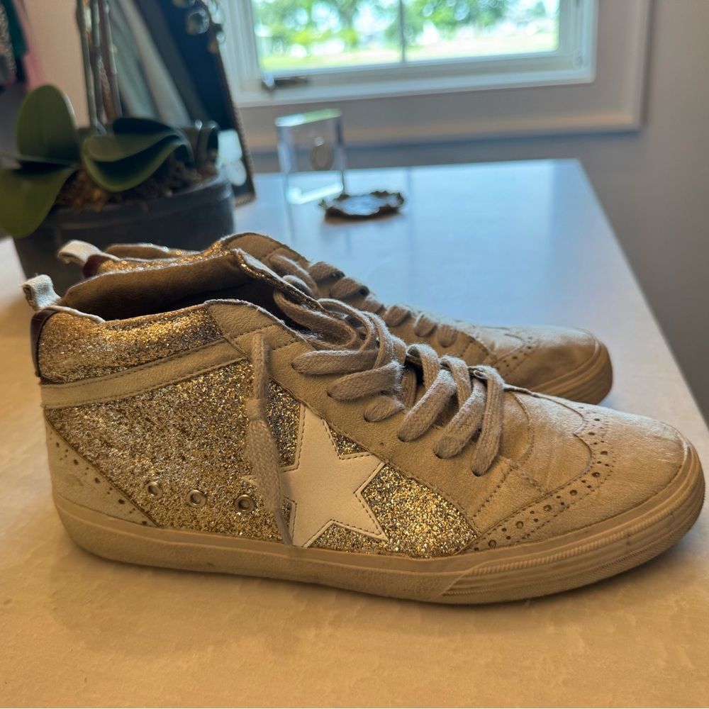 ShuShop Gold Glitter Sneakers